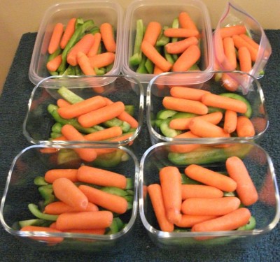 Make your own veggie snacks in individual servings!